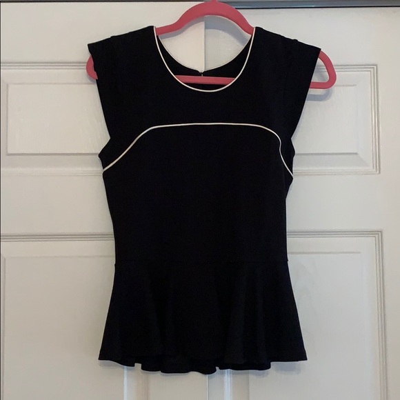 French Connection Tops - NWOT French Connection black peplum top